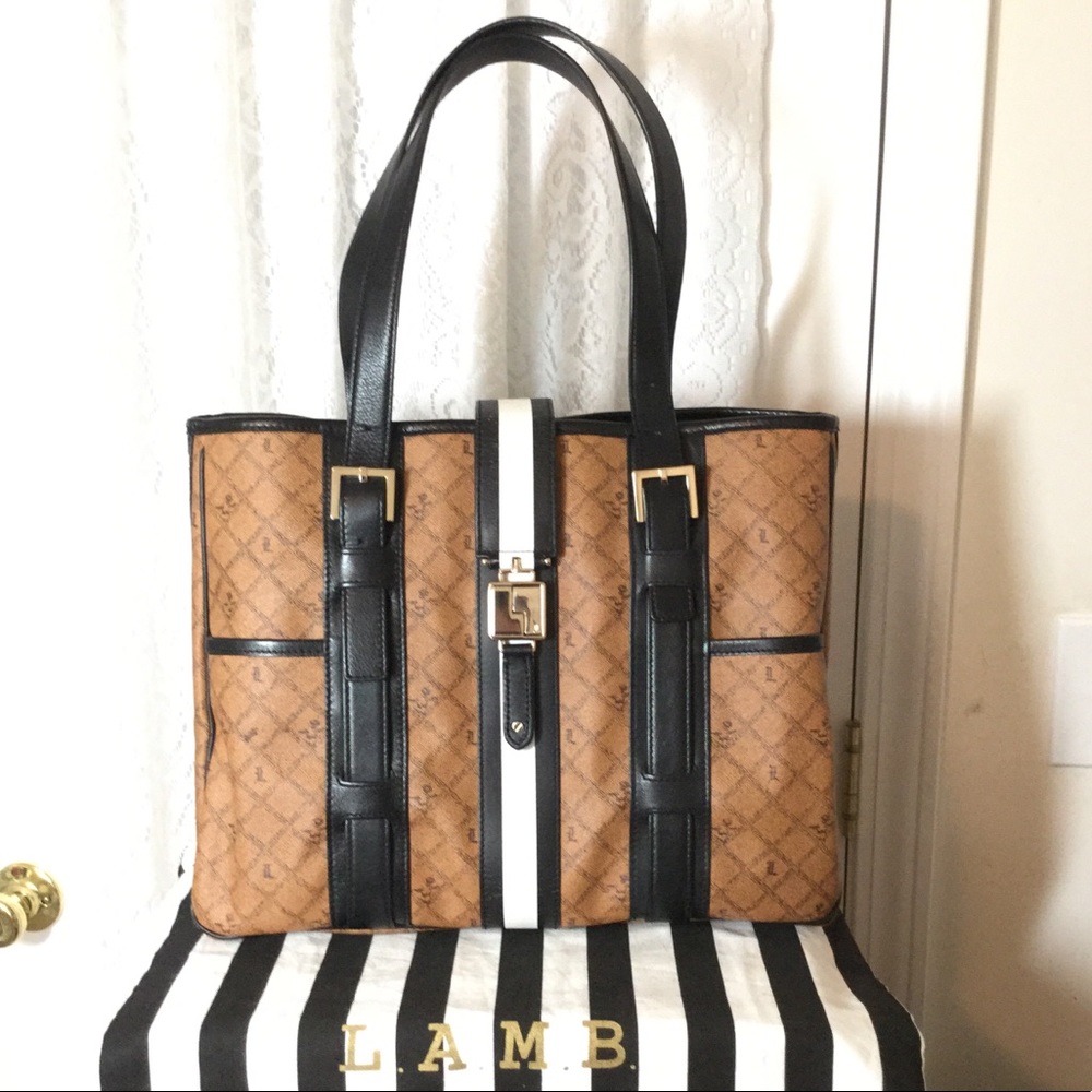 L.A.M.B. Saddle Grantham Tote
